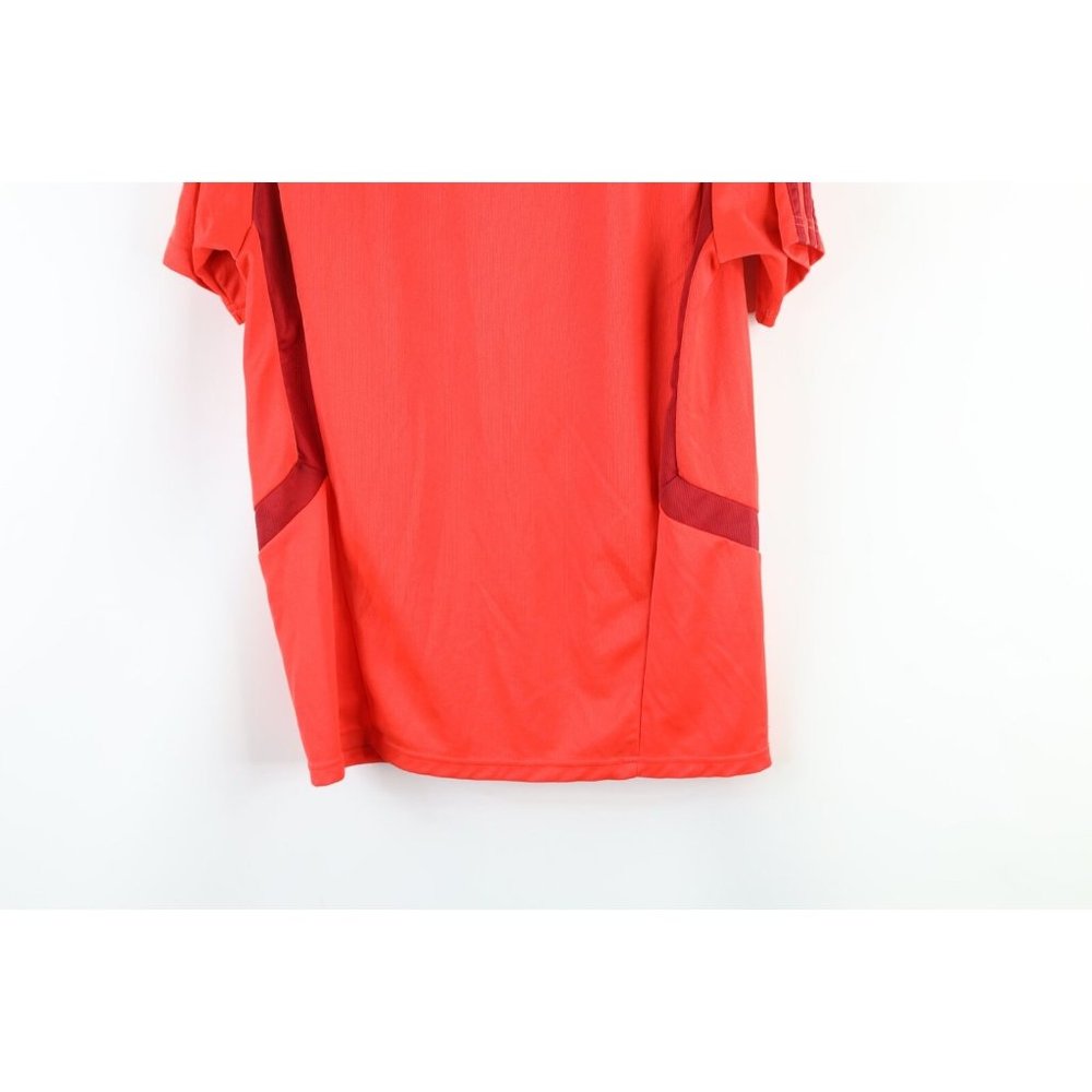 Adidas Mens Small Distressed Spell Out FC Bayern Munich Soccer Jersey Futbol Red - Picture 11 of 11